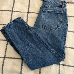 GAP Cheeky Straight High Rise Blue Jeans